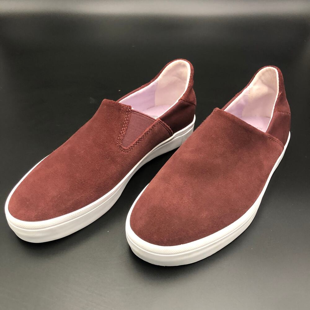 Creative Recreation Maroon Suede Slip-On Sneakers, Women's Size 6/EUR 36.5